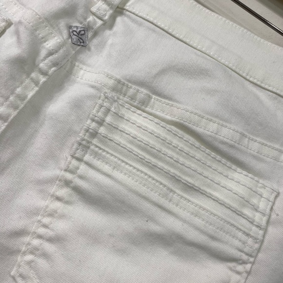 Prana Jada Boot Cut White Jeans Organic Cotton Blend 12/ 31 - Picture 14 of 16